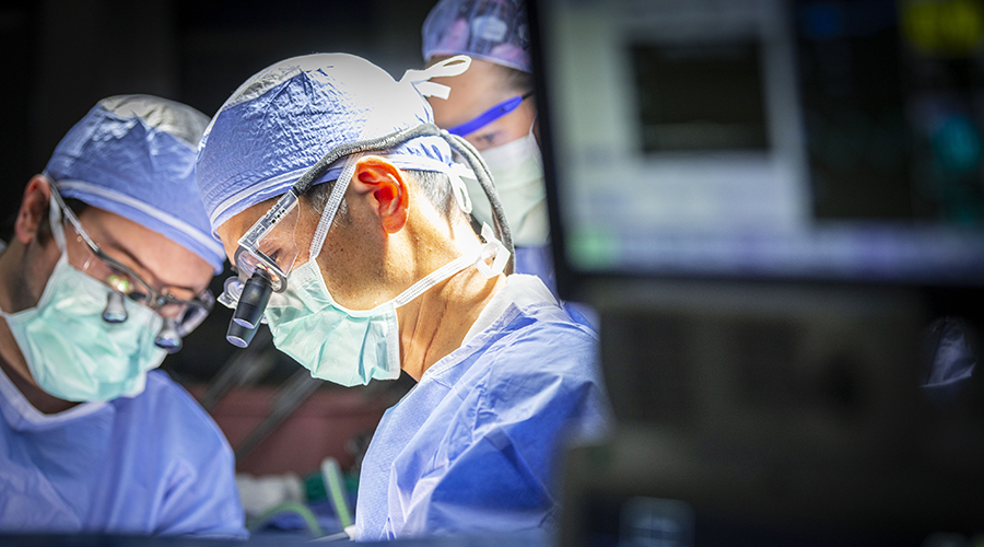 Surgeons in operating room